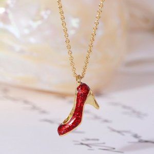 Kate Spade Sequined Red High Heel Necklace